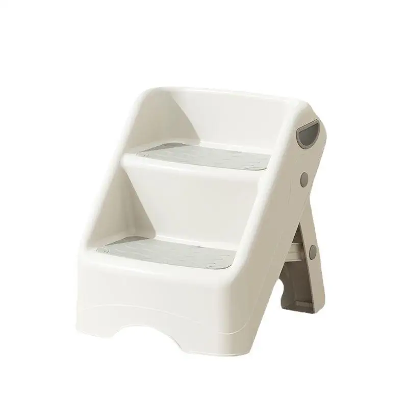 Multifunction Non-slip Baby Ladder Kids Kitchen Folding 2 Foot Baby Toilet Plastic Toddler Step Stool with Armrests Foldable