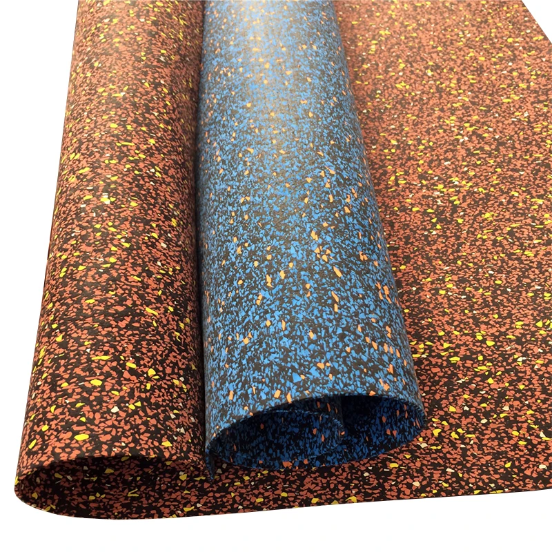 Competitive price rubber gym flooring roll rubber mat for crossfit
