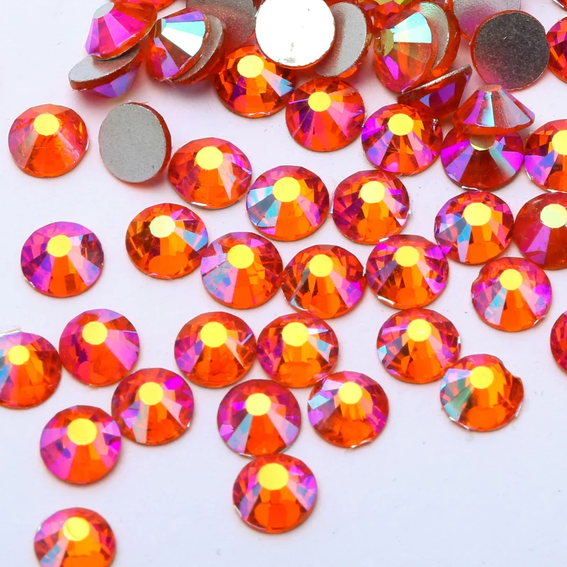 
Special Color Air Gold Line Rose Glass Non Hotfix Rhinestones Crystal Strass for Clothing Dance Dress 