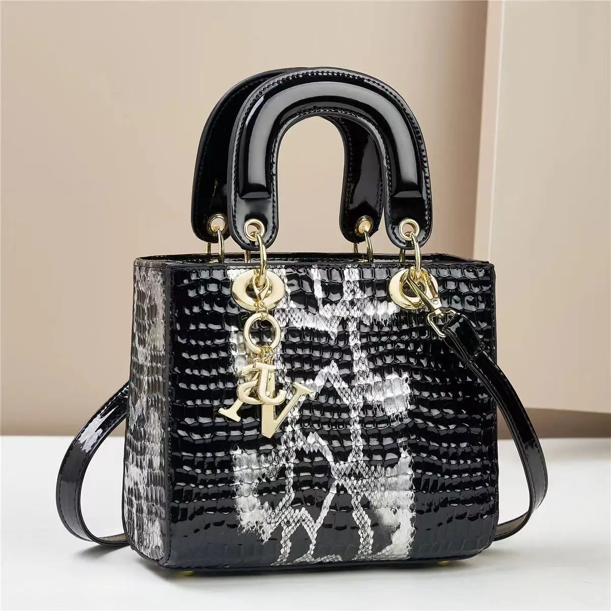 High Quality  Women Handbag  2024 Designer Crocodile Embossed  Ladies Handbag Fashion Crossbody Shoulder Tote Bag for Women