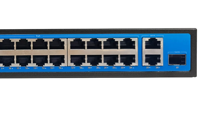 Wholesale Price 24 100M port 2 1000M Port 1 Fiber  With Watch dog Function Poe Switch