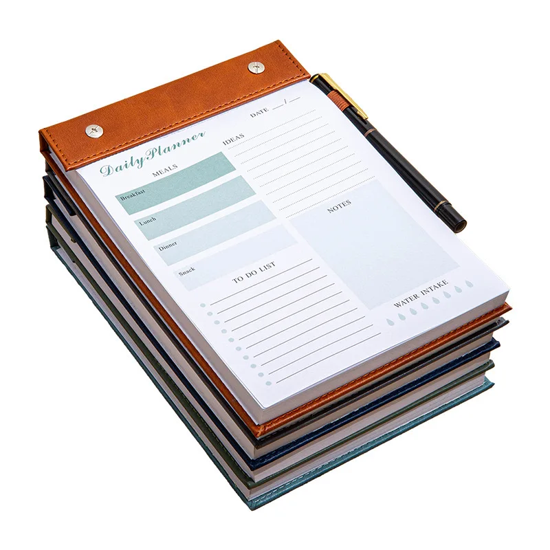 printed leather mini pocket customized spiral teacher a5 with pen loop measurement kit make notepads daily work