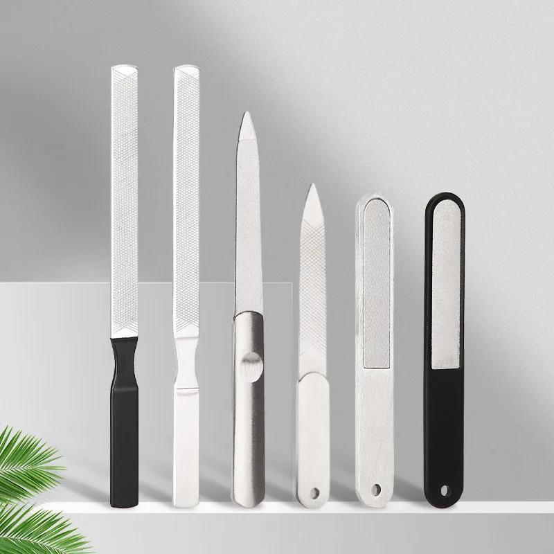 Stainless Steel Nail File Double-sided Sharpening Polishing