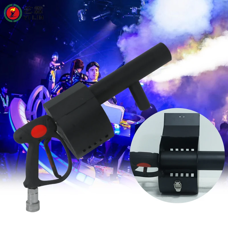 Co2 Confetti Gun Cannon Handheld Machine with Color RGB Lights for Stage Wedding Party