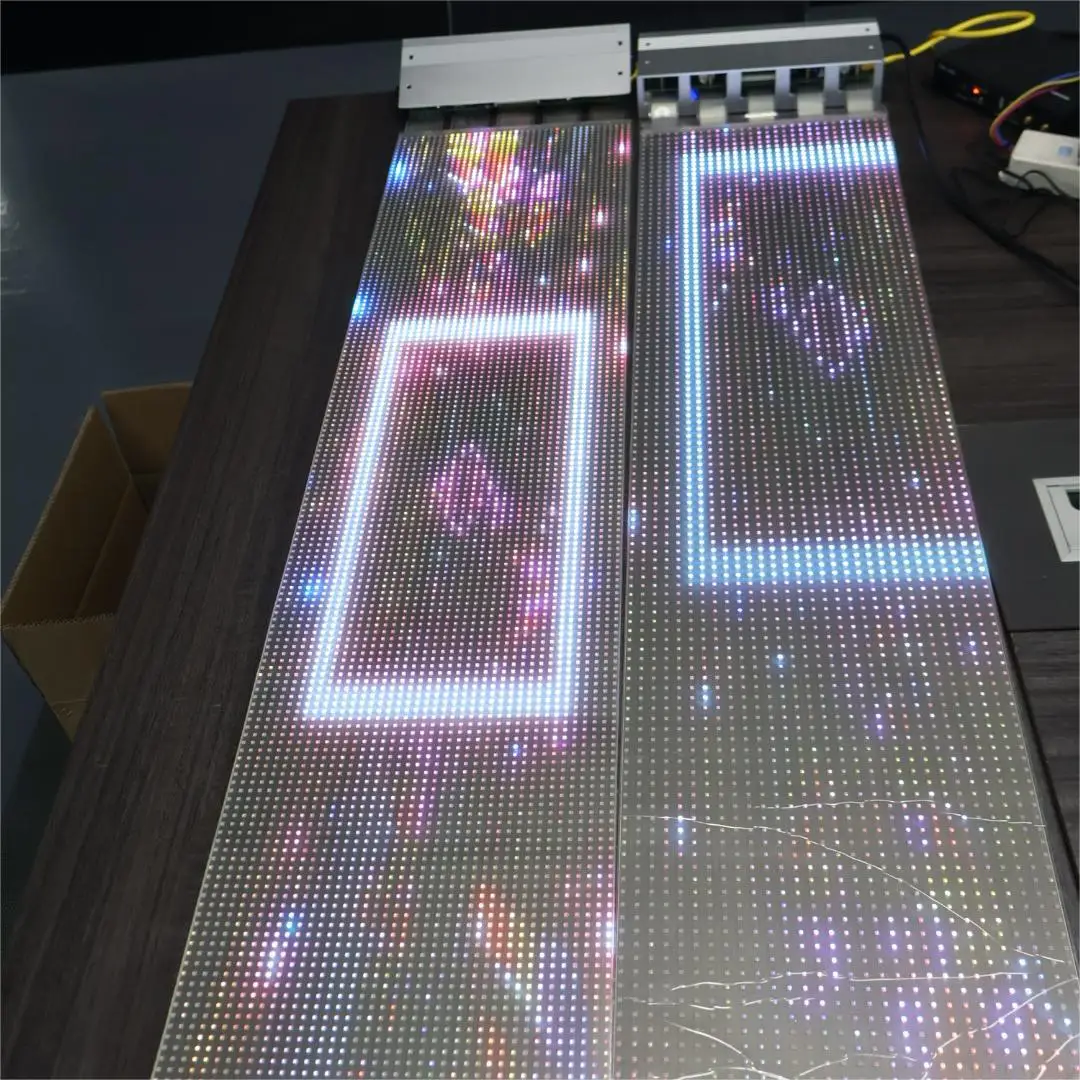 Led Film Screen Best Price Customized Flexible Display For Glass