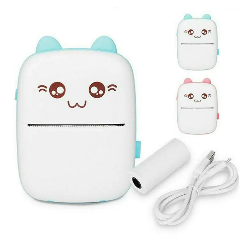 Mini Portable Micro USB Mobile Phone Paper Photos Label Printing Machine Wrong Printer High Resolution