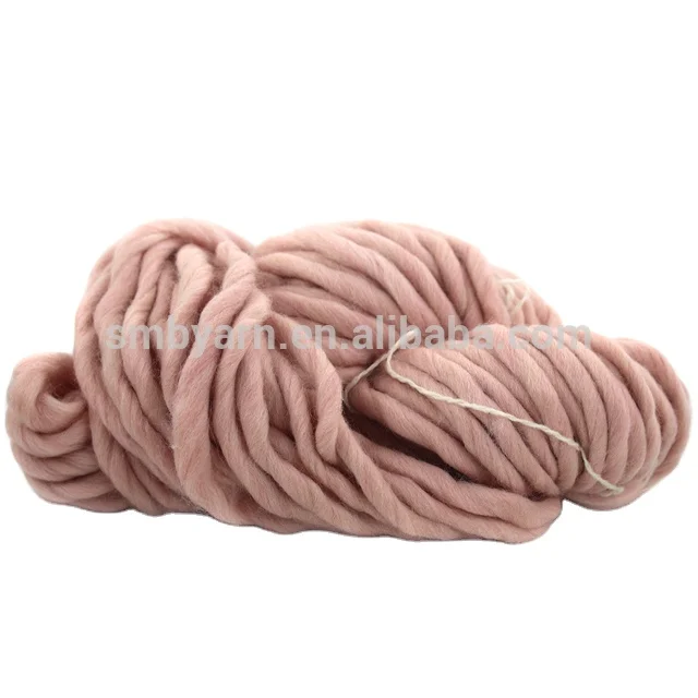 
KL2932 shanghai smb hot online selling 100 merino wool tops wolle super chunky roving wool thick yarn 