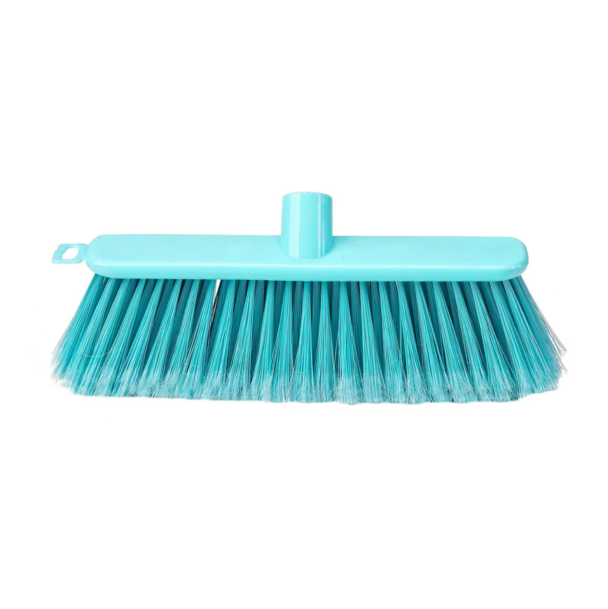 Chinese Blue Indoor Home Broom Modern Design with Durable PP Fiber Eucalyptus Broom Head