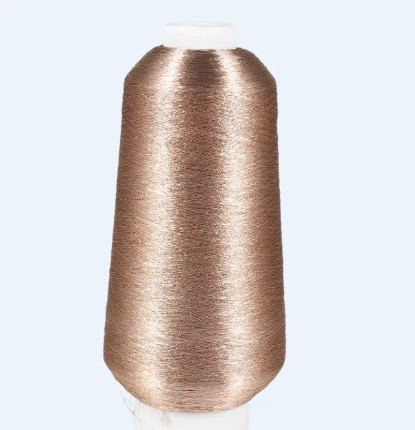 Factory Price MS/ST type Golden Copper Metallic Yarn for Embroidery 150D Polyester