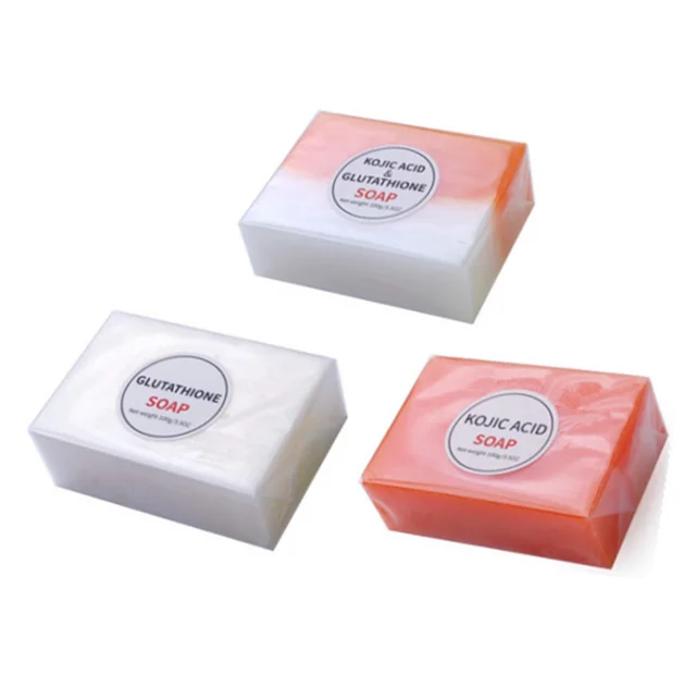 Wholesale Natural Organic Skin Lightening Bath Soap Body Whitening Handmade Papaya Soap Kojic Acid Glutathio ne Face Soap OEM