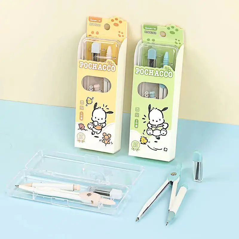 Широкий 84263 Pacha компасы для учащихся начальной и средней школы Милая анимация для студентов инструменты для рисования с высокой цветовой ценностью