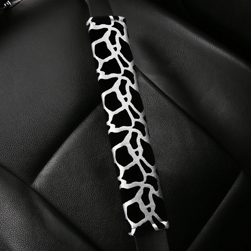 Custom universal car accessories protection soft car seat belt cover beige car seat belt pad
