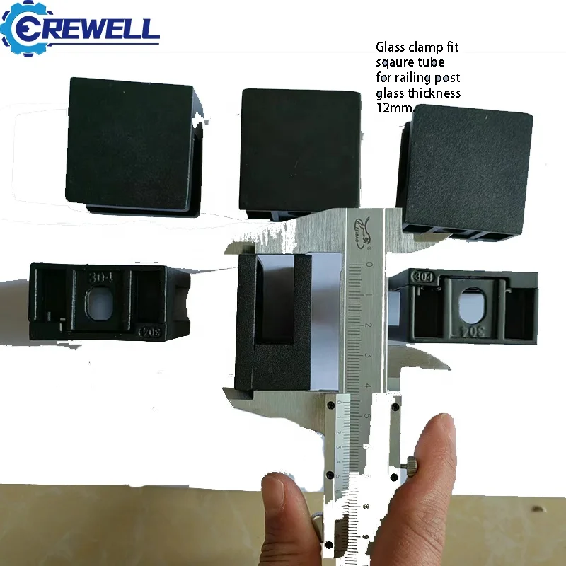 Die cast stainless steel 304 silver wholesale glass clamp for hole glass glass holder