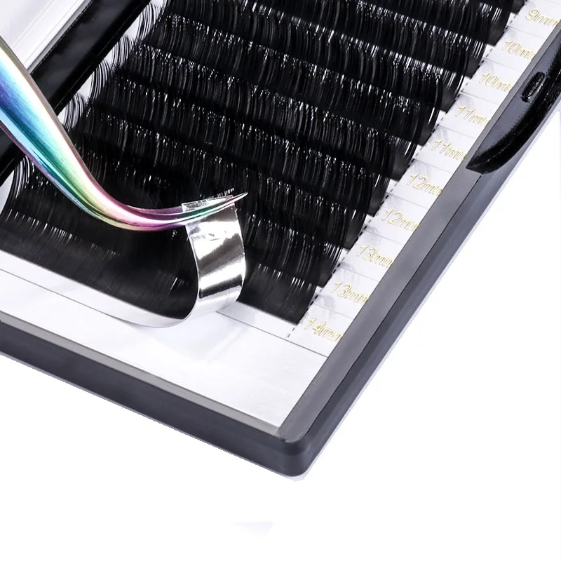 Wholesale 0.15mm Thick Classic Eyelash Extensions Cashmere Soft Lashes J/B/C/D Curl Velvet Volume Lash Trays Lash Suppliers