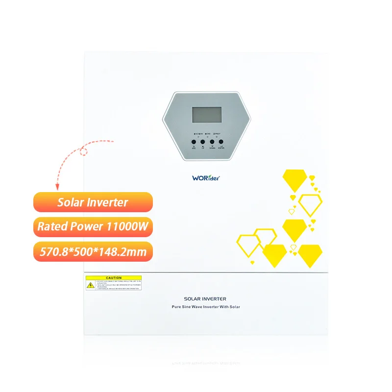 11KW High Frequency Power Inverter Pure Sine Wave WiFi Module 9 Parallel Machines Can Be Connected
