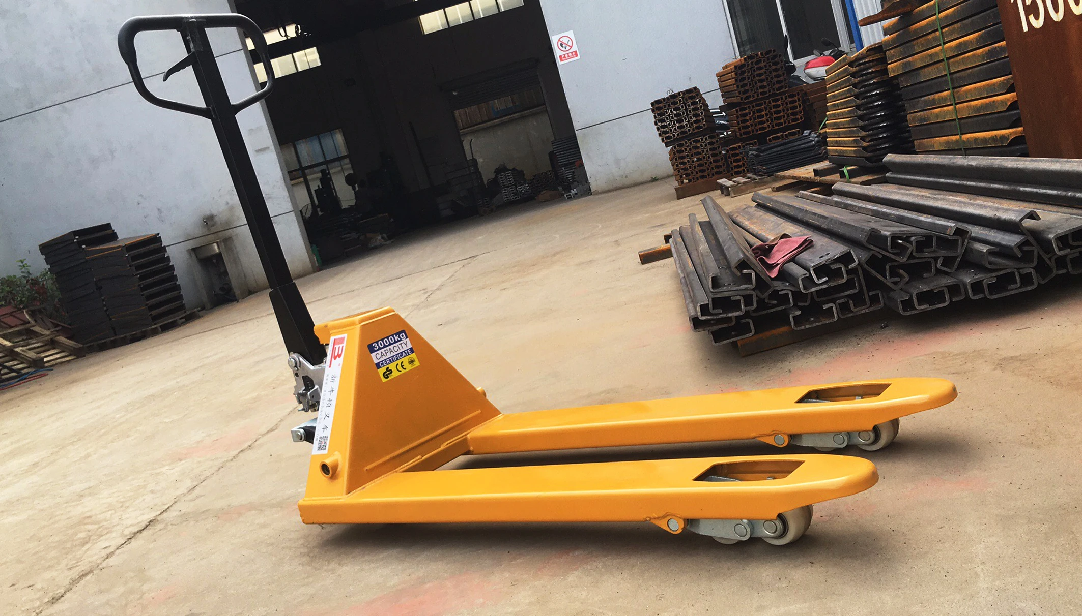 wholesale pallet truck manual forklift hydraulic hand trolley with AC cylinder