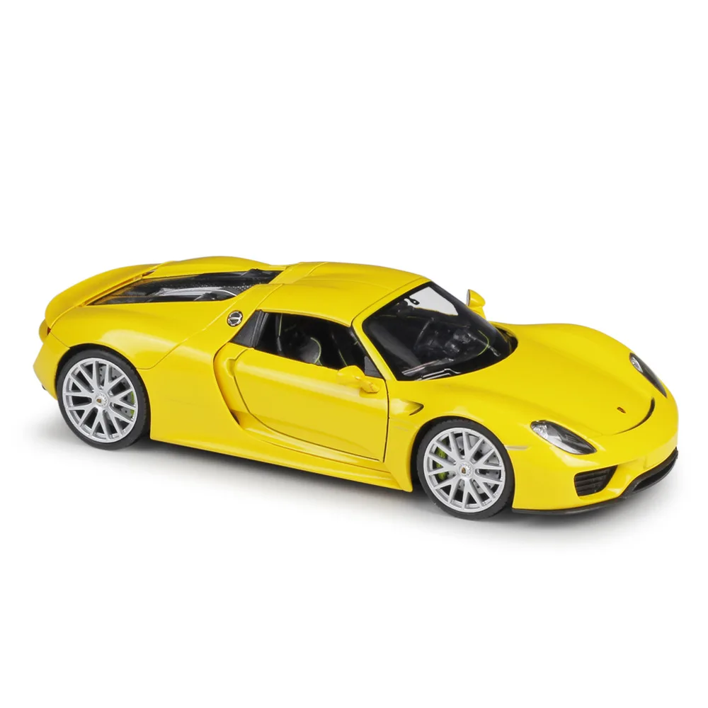 Welly 1/24 Масштаб литья под давлением модель автомобиля 918 Spyder сплава спортивный автомобиль для коллекции