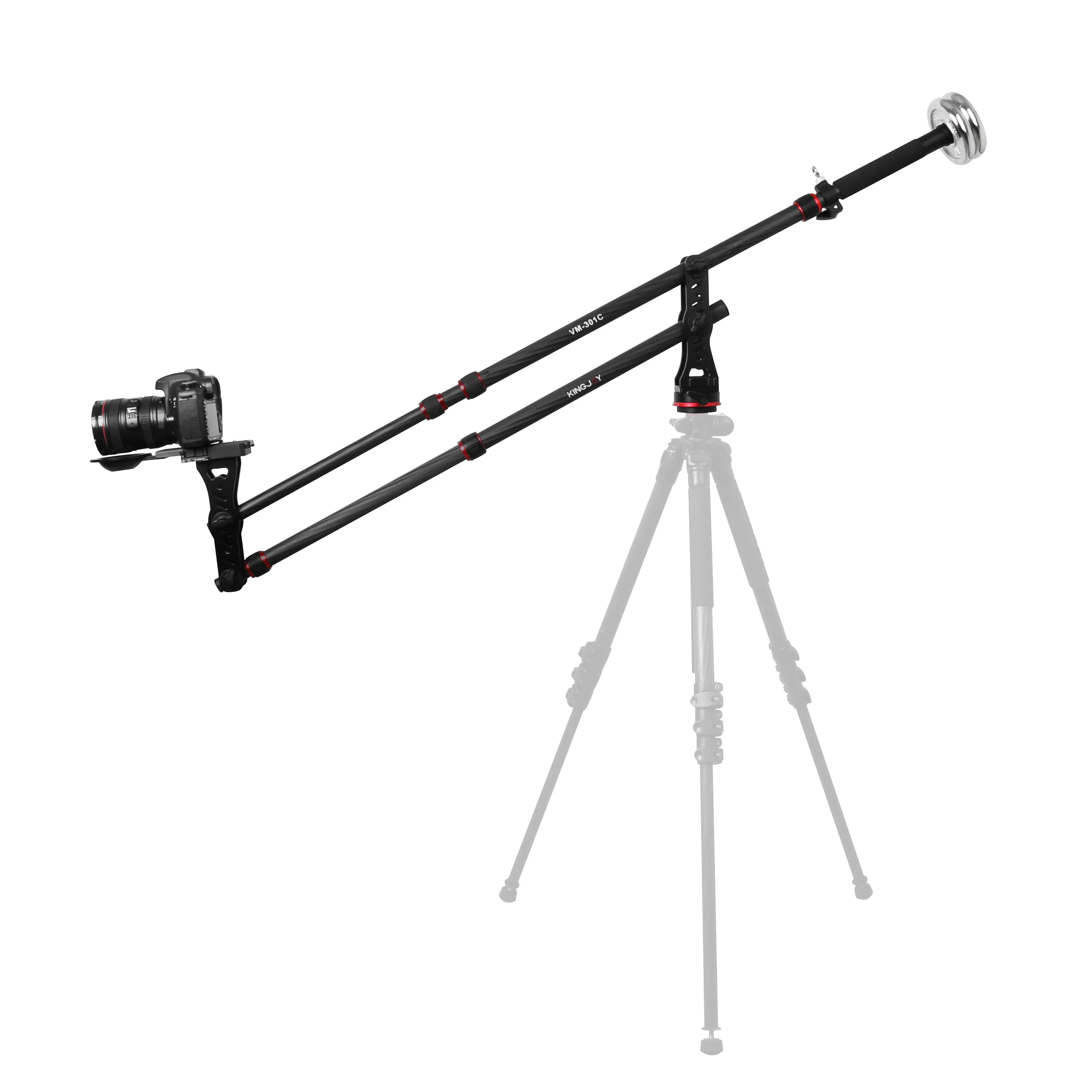Kingjoy Professional Light weight Carbon Fiber Mini Jib Crane for film and TV station use VM-310C online shopping with low price