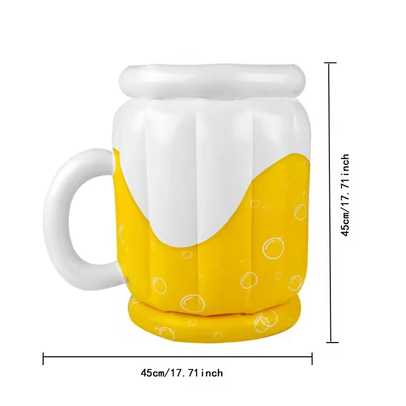 Inflatable Floating Drink Holder Large Capacity Pool Float Party Ride-on for Beverages Salad & Fruit Serving for Pool & Bar