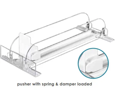 pusher with spring damper