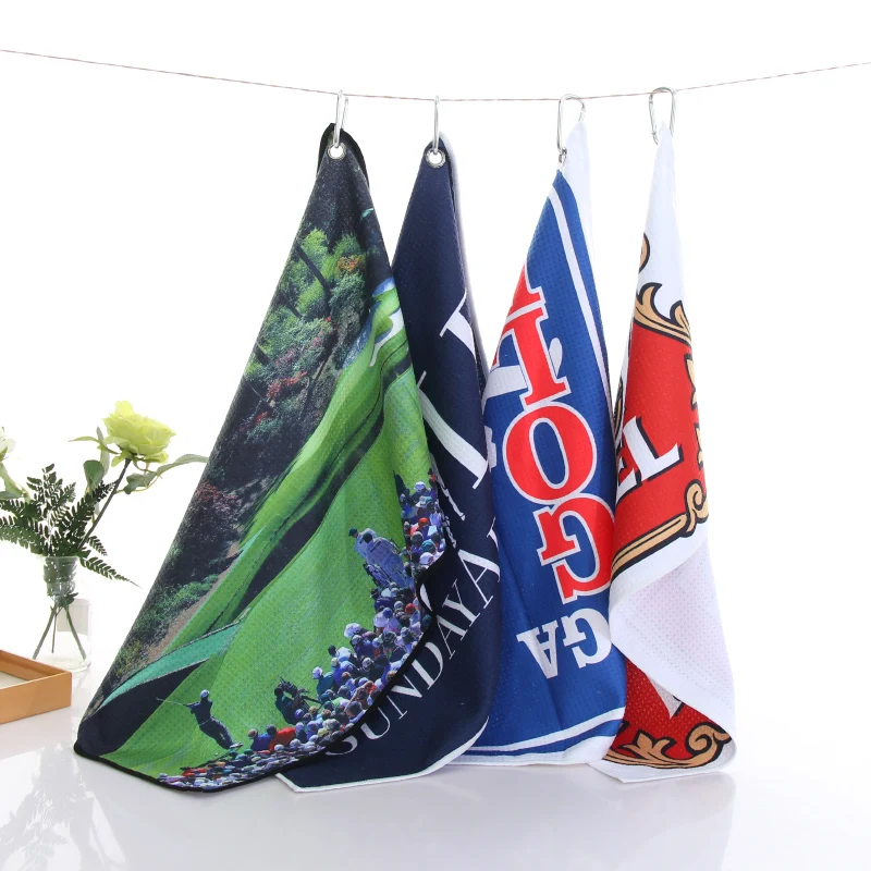 Waffle absorbent microfiber caddy golf towels microfiber waffle