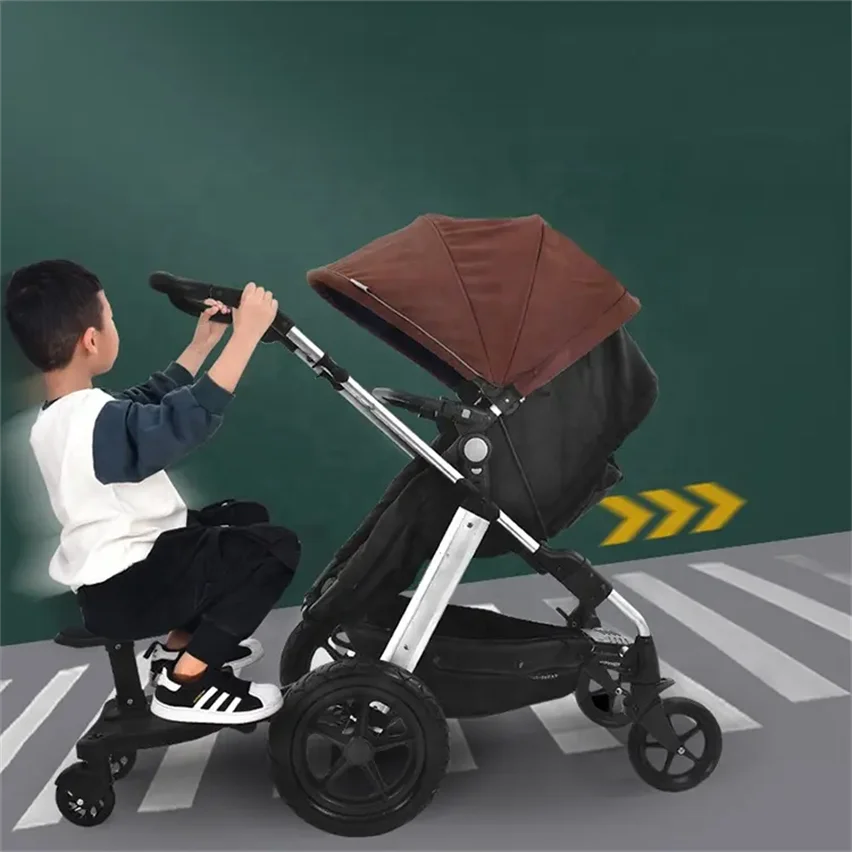 2025 New Design Children Standing Baby Stroller Glider Board Stroller Board with Seat