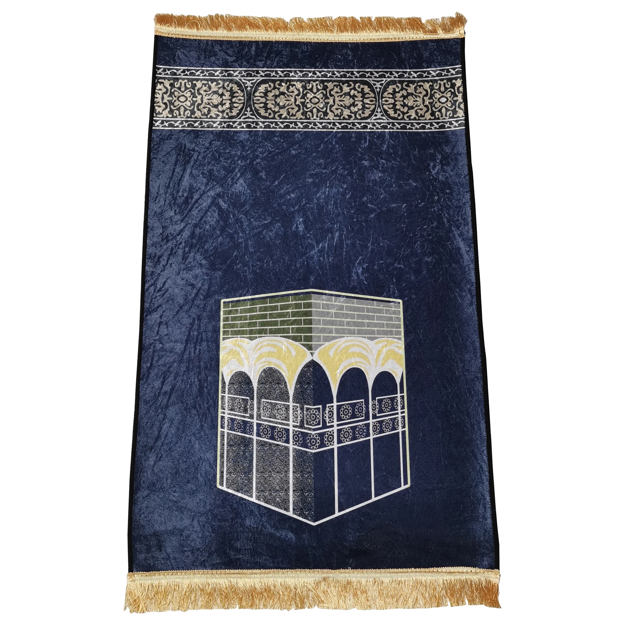 High quality Muslim Prayer rug Islamic Turkey tassel style Sajadah for Eid Kids Soft Prayer Mats