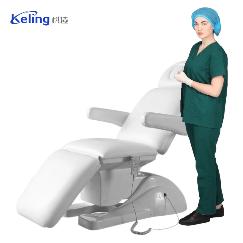 Клиника электрическая Гинекологическая кровать для женщин стол лечения стремени 3 моторных розовых кроватки гинекологического осмотра