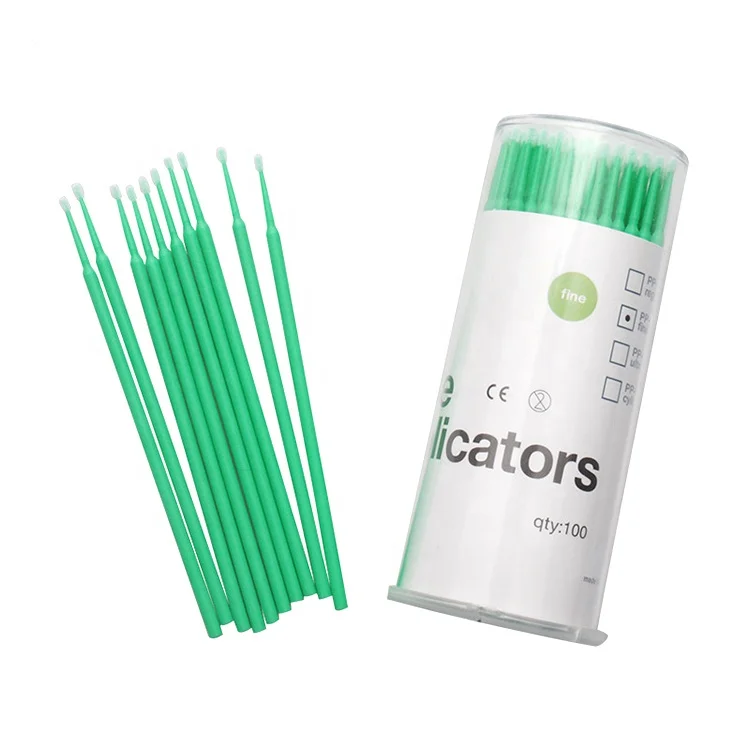 Eyelash Extensions Micro Brushes Disposable Micro Swab Lash Microfiber Applicator