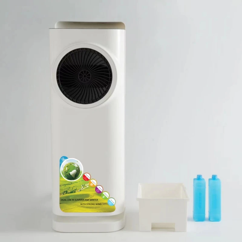 Dual-use air conditioning fan Home heater Vertical heater leafless chiller Air fan cooling Water cooling heater fan