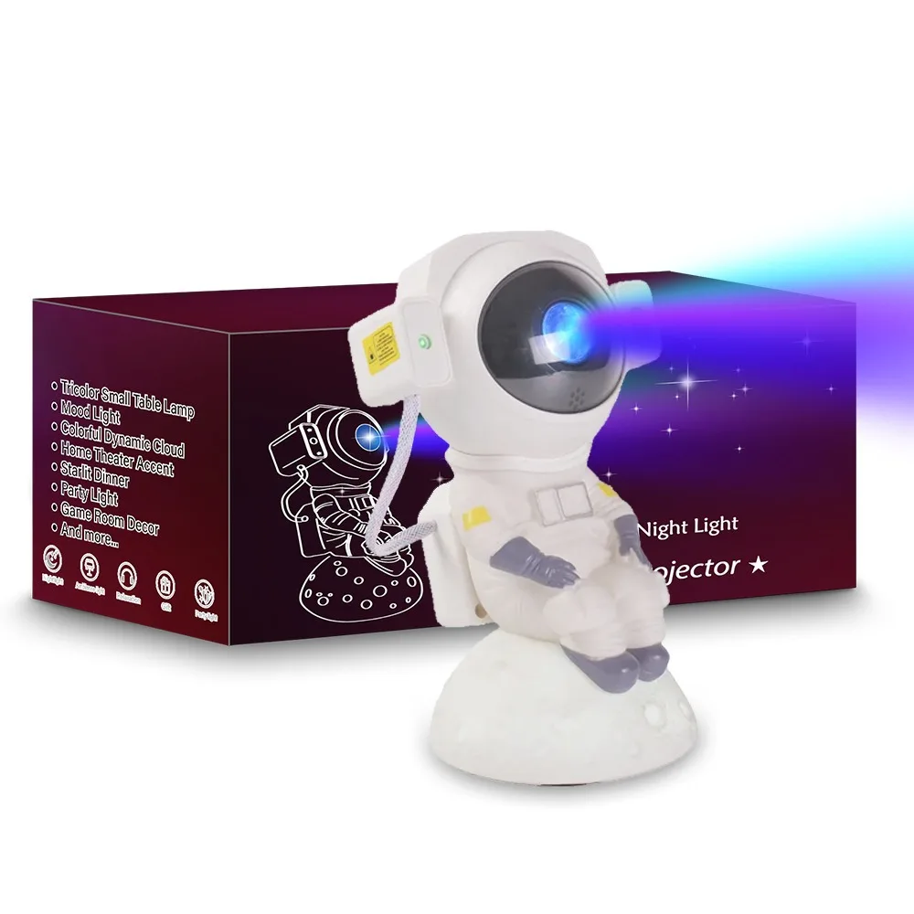New Mini Astronaut Sky Light Colorful Projection Light Full of Stars Atmosphere Night Light