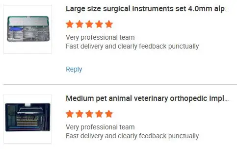 veterinary feedback