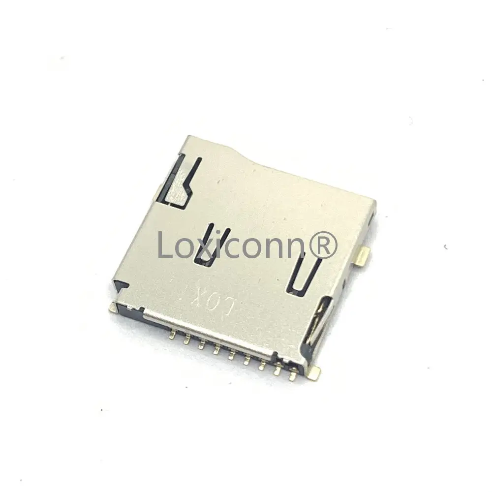 High quality LOXI brand TF connector mobile phone memory card holder push push type TF card slot