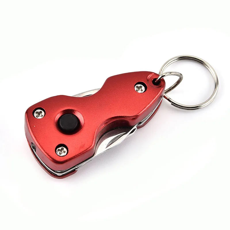 hot  sale  Promotion Gift 7in-1 EDC Multi Functions Pocket Keychain  multi  knife with  LED   light