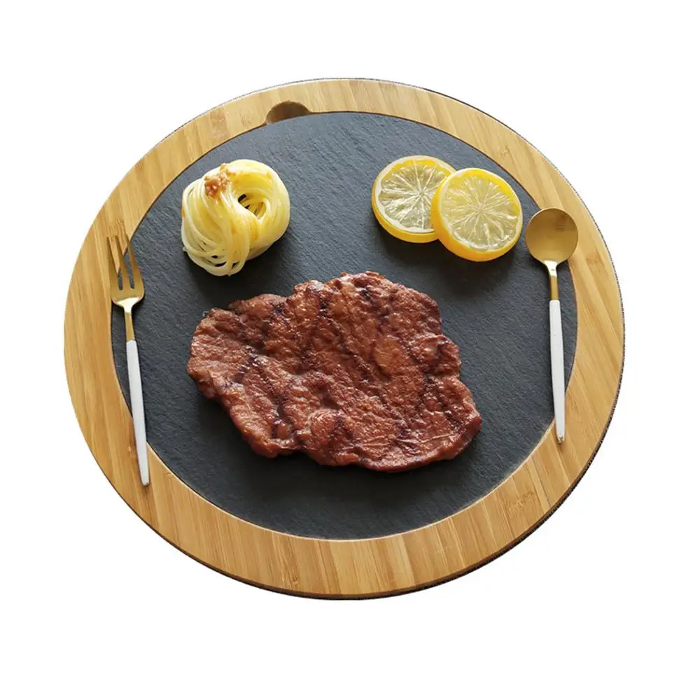 Best Quality Featured Materials Slate Stone Tray for Kitchen Supplies