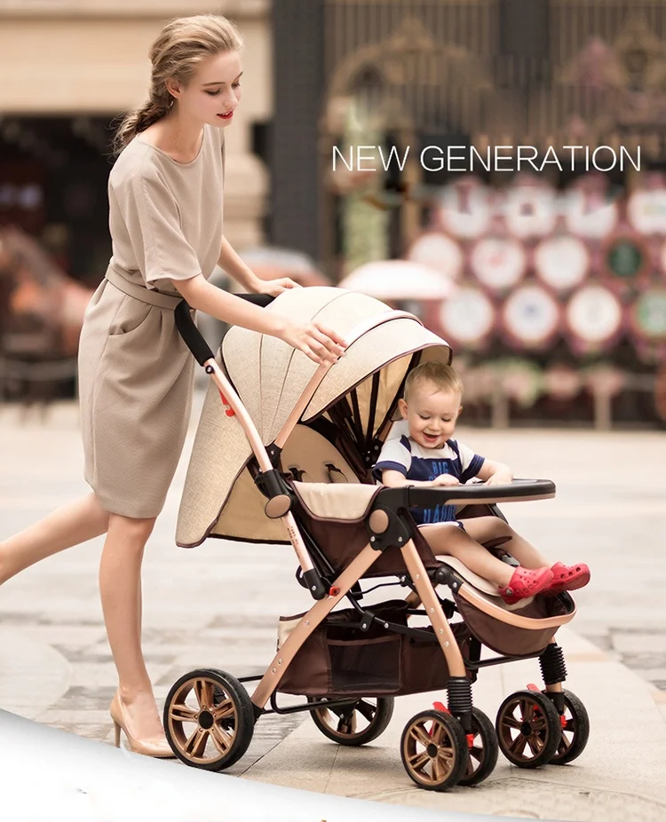 Alibaba trade assurance china factory luxury baby stroller korea style aluminous alloy frame baby pram