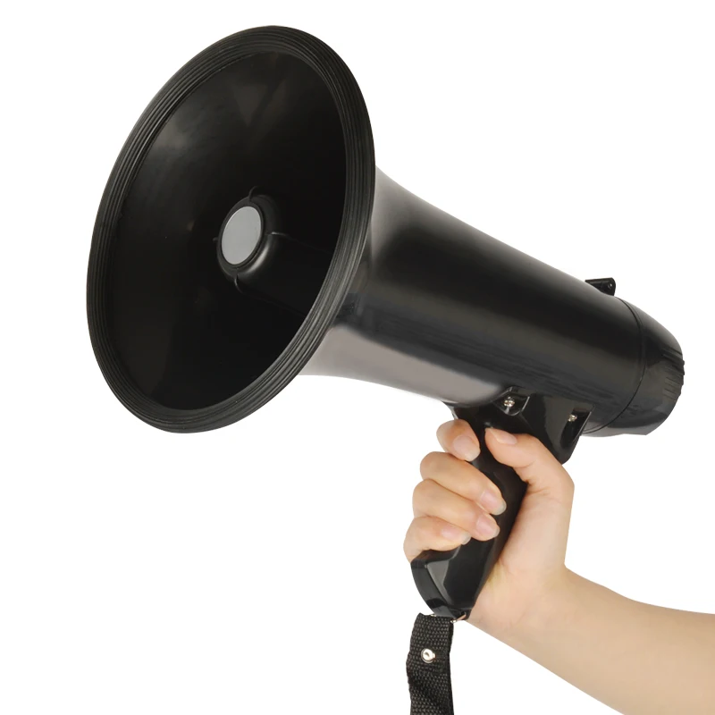 Мини перезаряжаемый 50 Вт ручной портативный ручной пластиковый портативный МегаФон 35 Вт с сиреной