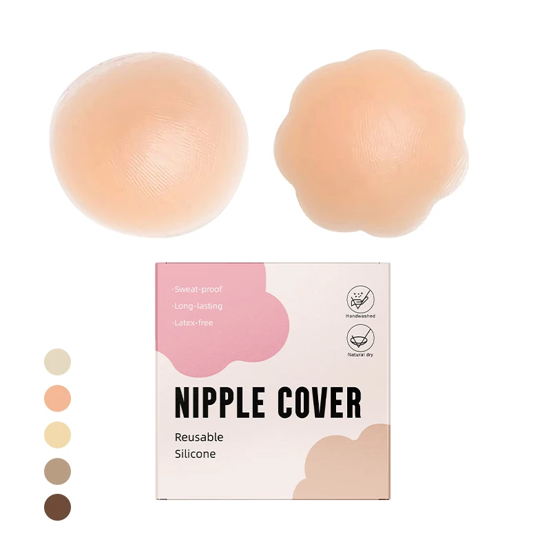 INVISFEEL new design breathable medical grade silicone nipple sticker thin nipple cover seamless underwear accessories