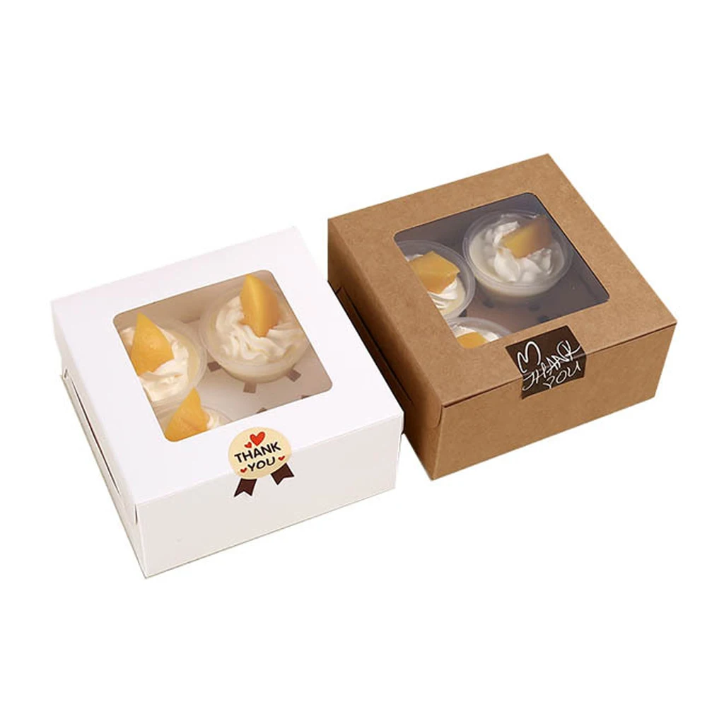 cardboard boxes for cupcakes kraft paper cupcake box transparent cupcake boxes with ribbon