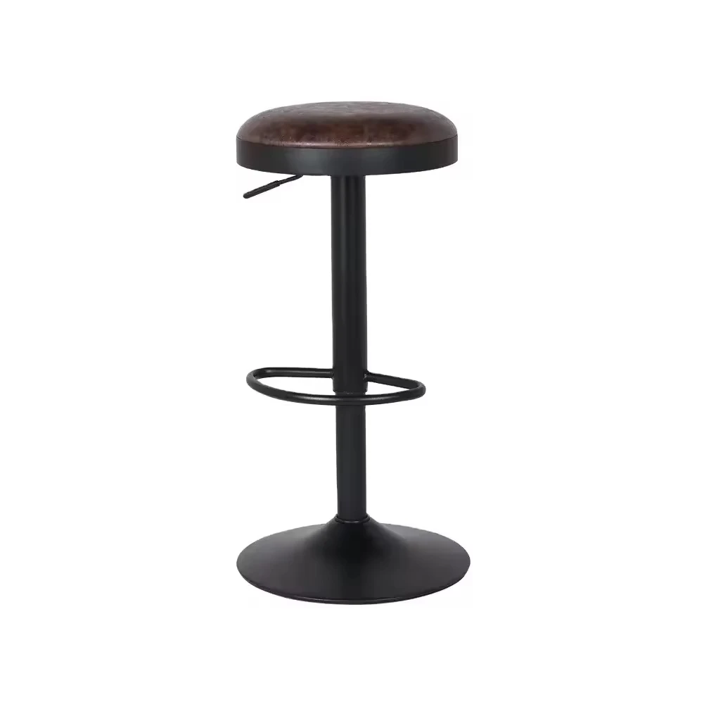 ST-8376 Nordic Style Luxury Design Modern Stainless Steel Legs Bar Dining Chair Swiveling Bar Chairs Stool
