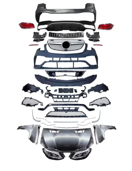Car Modified Body Kits Include Headlight Taillight Bumpers Hood Fender For Mercedes Benz Ml W166 Upgrade To Gle63 Amg Style