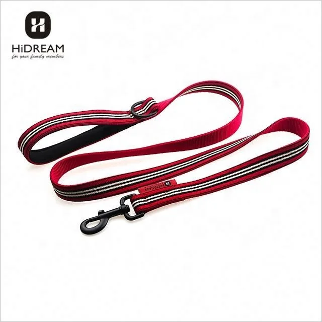 HiDREAM HD009002 Neoprene Padded Nylon Double handle Pet magnetic dog leash