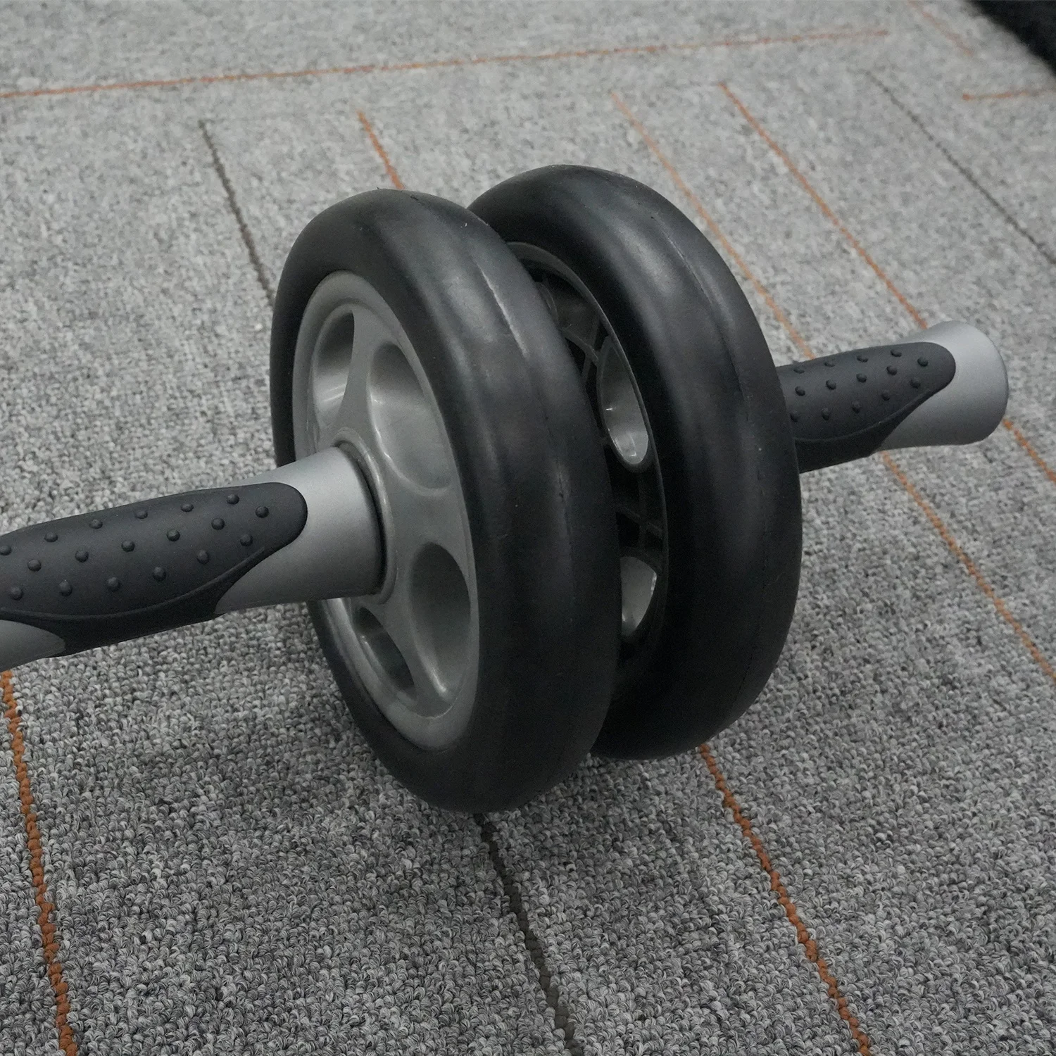 Dual Wheel Silent Abdominal Wheel Roller Exercise Fitness Gym Equipment Belly Fat Burner