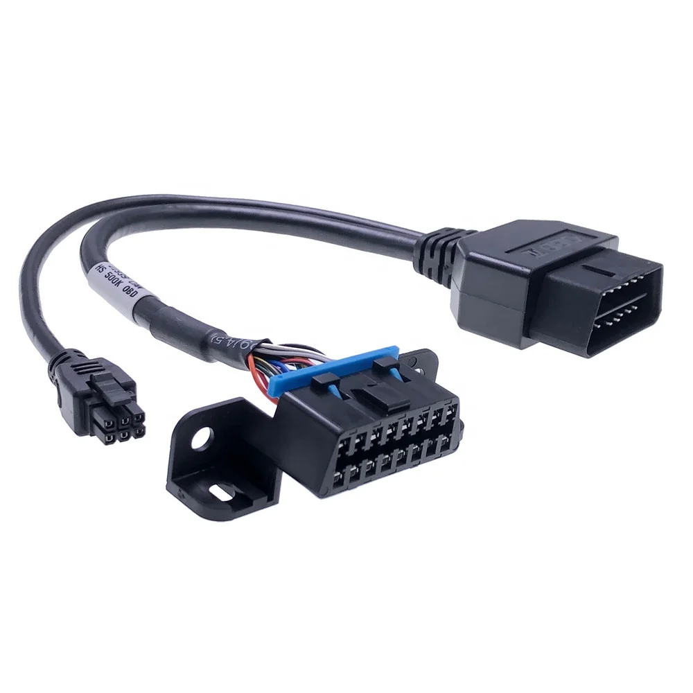 AOTAI OBD Y splitter cable for GPS OBD2 male to female and 4Pin 3.0 molex adapter cable GPRS