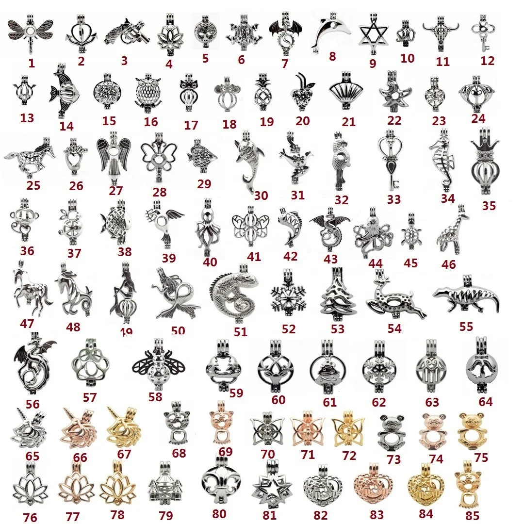 Wholesale Cage Mountings Wish Pearl Pendant Cage Pendant Necklace Mount for Pearl Jewelry Making