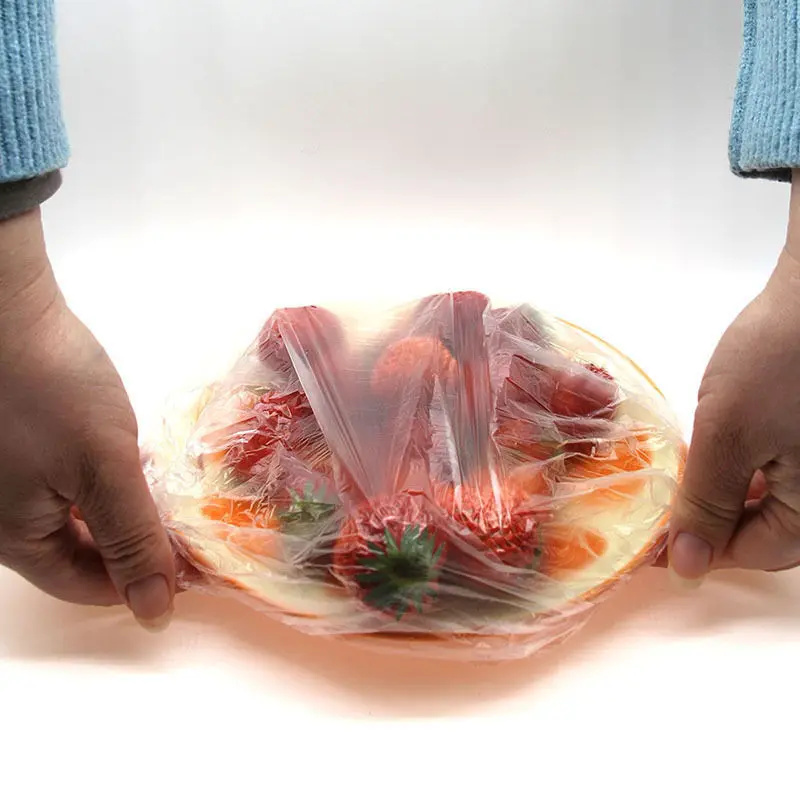  Kitchen Wrap Seal Caps Plastic Sealing Elastic Stretch Bowl Lids Fresh Keeping Bags reusable elastic food bowl storage