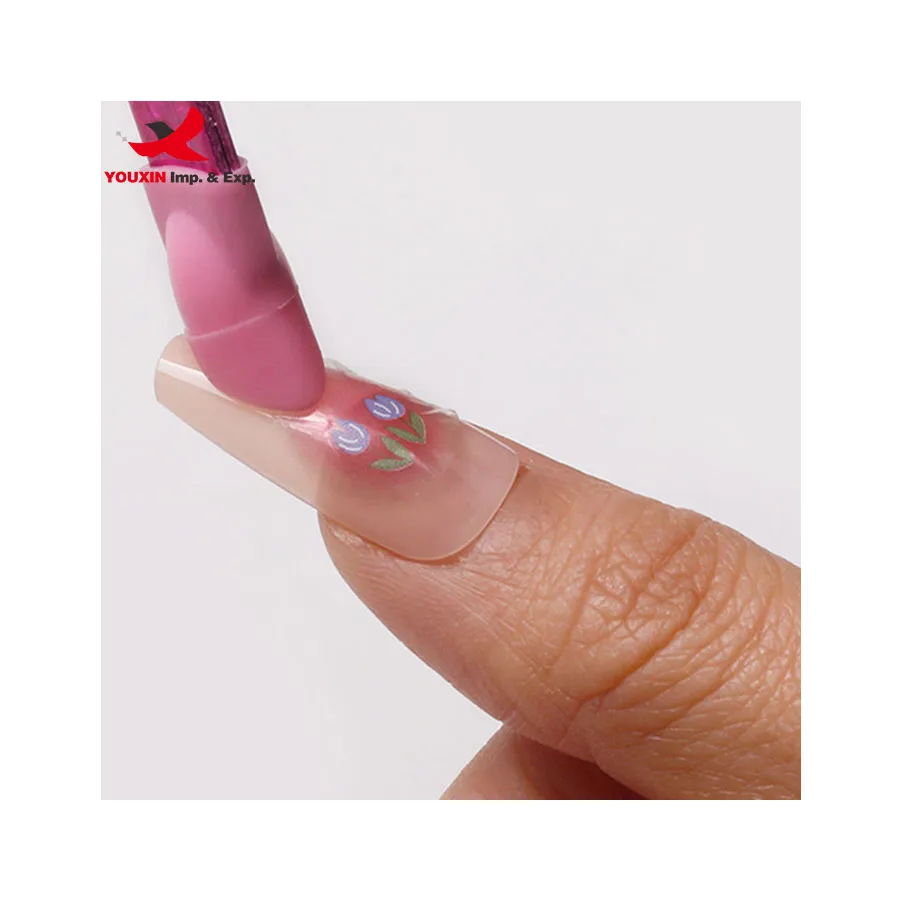 Multifunctional double headed tweezers for gripping nail stickers with silicone press rods for embossing nail art tool