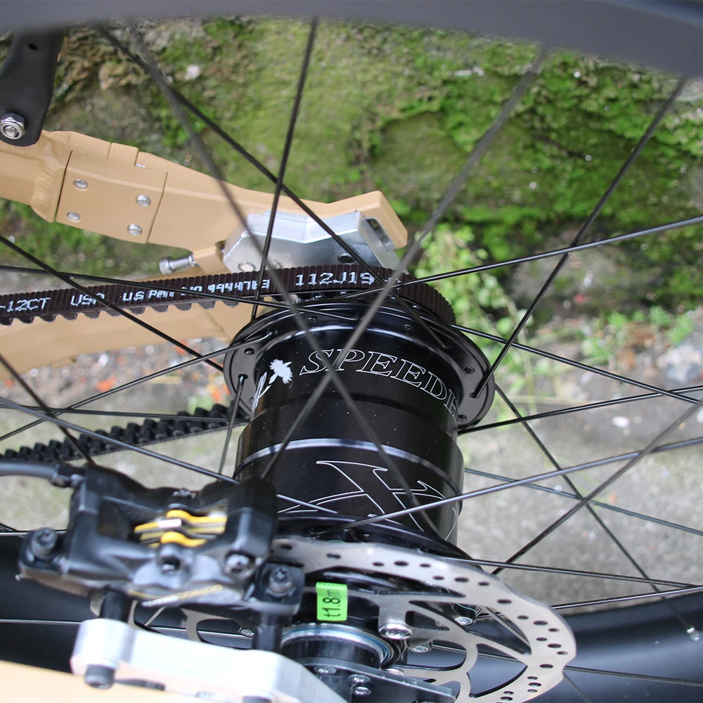  Электрический велосипед Rohloff 14 скоростей широкие шины 48 В 1000 Вт скрытая