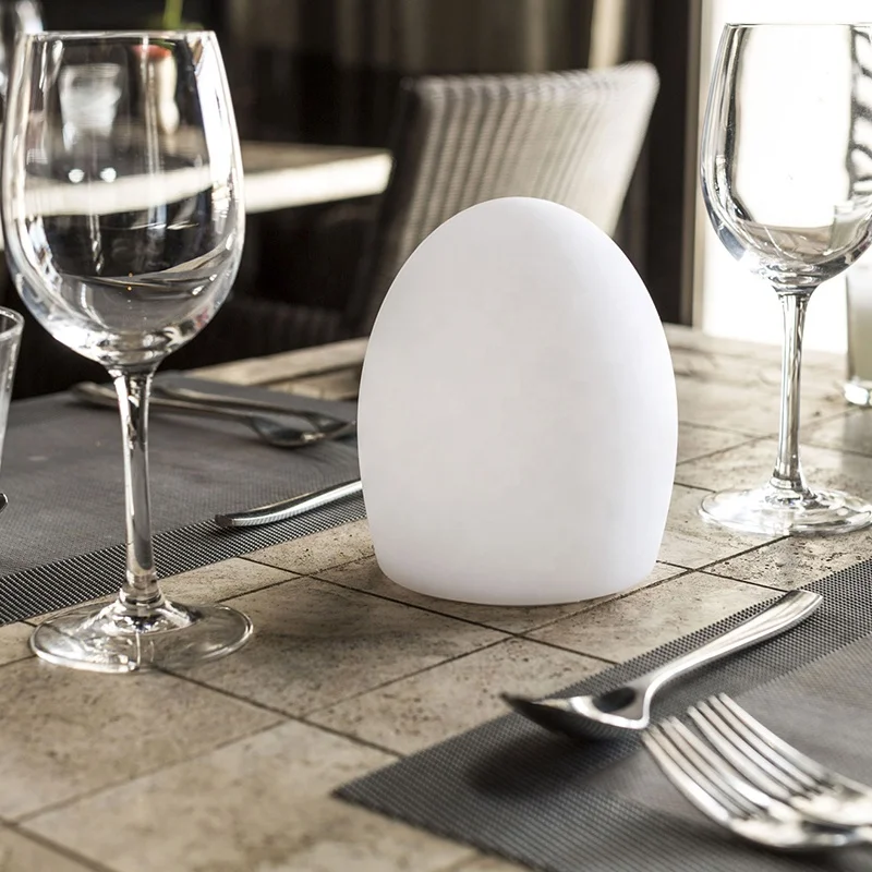 LED egg lamp for table with RGB color glowing