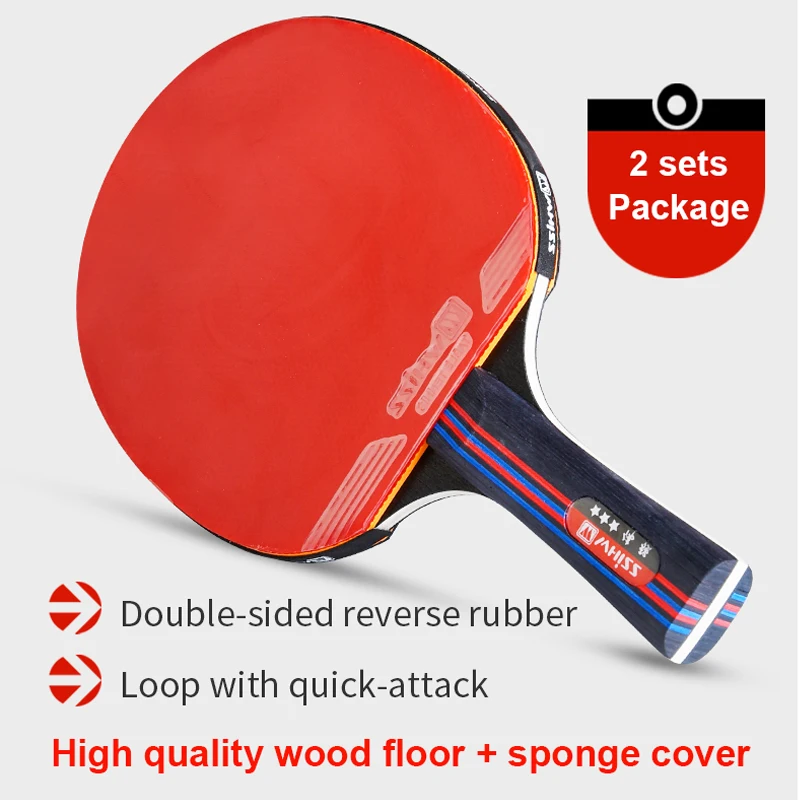 News Factory direct price 3 star PingPong table tennis racket set for school games competition playing gym pub company entertain